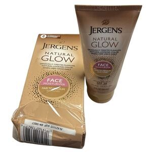Jergens Natural Glow Face Moisturizer SPF 20 Fair to Medium Skin Tones 2 oz